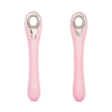 Luxe Insight Pro Endoscopic Vibrator - Rose Quartz, showcasing ergonomic design and elegant rose hue for a premium experience.