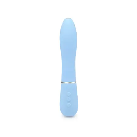 Luxe Bullet Vision Vibrator - Sky Blue front view with HD camera, premium adult toy for women, perfect for intimate exploration.