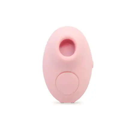 The Harmony Breeze Air Pulse Egg - Rose Quartz, a stylish clit and nipple sucker in elegant packaging by Gaia in Love.