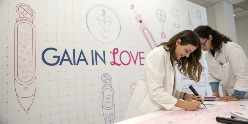 Female engineers designing sexual wellness products at Gaia in Love's lab, celebrating women’s innovation in the sex tech industry.